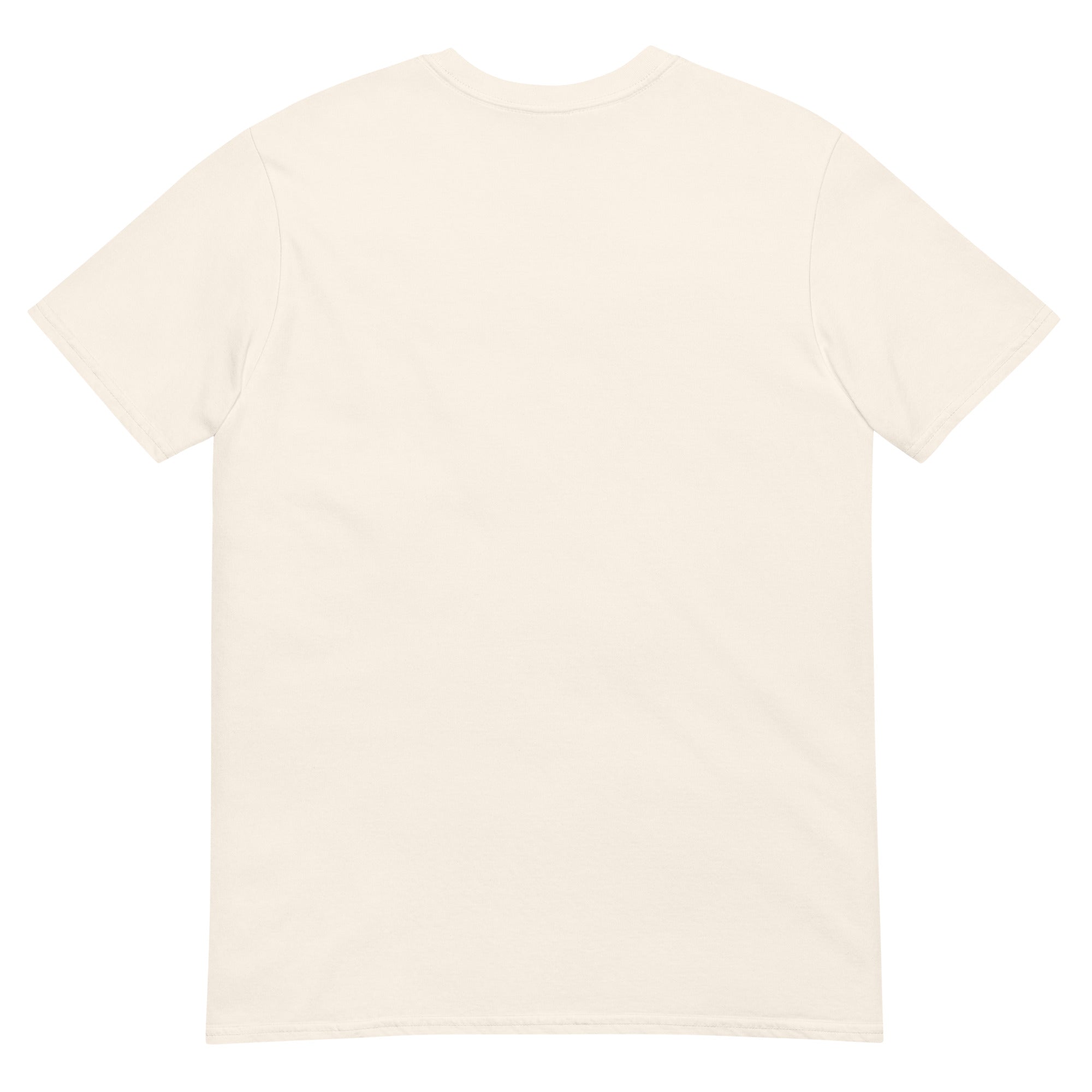 Beige t-shirt on a white background