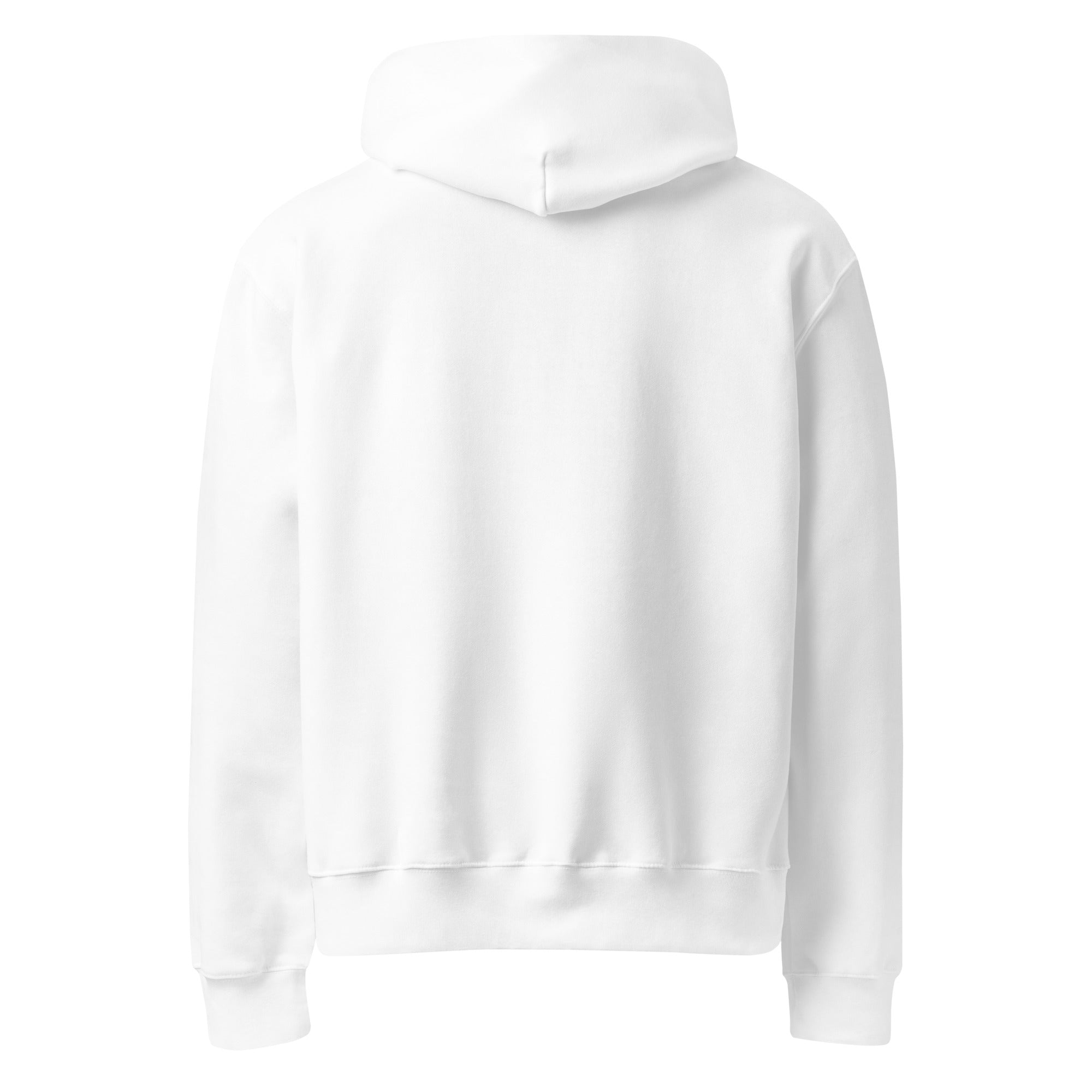 White hoodie on a white background