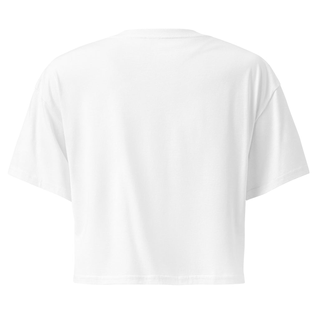 Plain white t-shirt on a light gray background